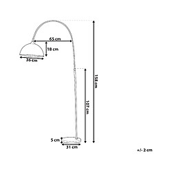 Avis Beliani Lampadaire CANDELLA Métal Cuivré