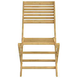 Acheter vidaXL Chaises pliables de jardin lot de 2 bois massif d'acacia