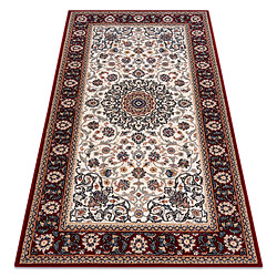 RUGSX Tapis NAIN Ornement, cadre 6635 51036 beige bordeaux 120x170 cm