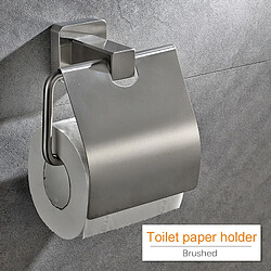 Avis Universal Porte-papier toilette Porte-papier toilette en acier inoxydable avec couvercle étanche Suspension murale | Porte-papiers (argent)