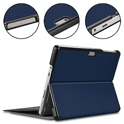 Acheter Wewoo Housse Coque Custer Texture Laptop Bag Etui en cuir pour Microsoft Surface Go (Bleu foncé)