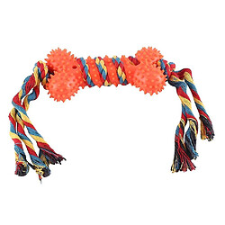 Jouet de corde résistant pour chien Jouet à mâcher pour chien Jouet de corde nouée Fournitures pour animaux Couleur aléatoire