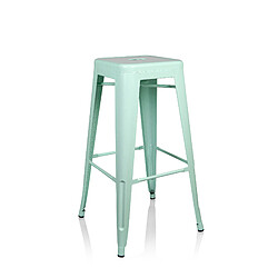 Tabouret VANTAGGIO HIGH BRUSH pastel vert mat hjh OFFICE pas cher