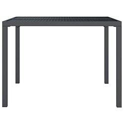 Acheter Maison Chic Table de jardin | Table d'extérieur anthracite 100x100x72 cm acier -GKD33356