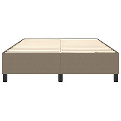 Acheter vidaXL Cadre de lit sans matelas taupe 140x190 cm tissu