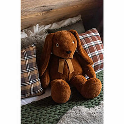 Paris Prix Peluche Enfant Lapin Nœud 70cm Marron