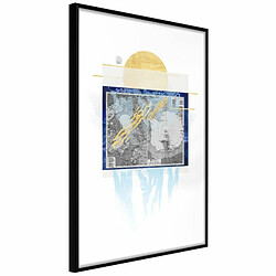 Paris Prix Affiche Murale Encadrée The Coldest Continent 20 x 30 cm Noir