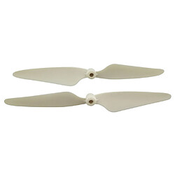 Avis 2 paires cw ccw hélices pales prop pour hubsan h501s rc drone pièces blanc