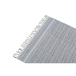 Alter Tapis moderne Alabama, style kilim, 100% coton, gris, 170x110cm