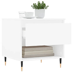 Acheter Maison Chic Lot de 2 Tables basses,Table Console pour salon blanc 50x46x50 cm bois d'ingénierie -MN88041