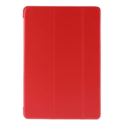 Etui en PU avec support tri-pliure rouge pour Apple iPad 10.2 (2019)