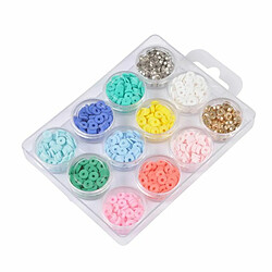 Paris Prix Boîte de 1020 Perles Heishi 0,6cm Multicolore