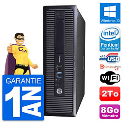 PC HP ProDesk 600 G1 SFF Intel G3220 RAM 8Go Disque Dur 2To Windows 10 Wifi - Occasion