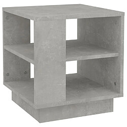 Maison Chic Table basse,Table Console Table d'appoint, Table pour salon Gris béton 40x40x43 cm Bois d'ingénierie -MN31576