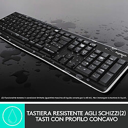 Acheter Logitech Wireless Combo MK270 clavier Souris incluse USB QWERTY Italien Noir