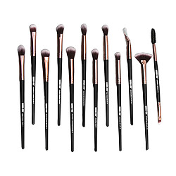 12pcs pinceau de maquillage pour les yeux pour fard à paupières sourcils eyeliner peau normale