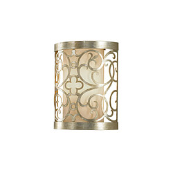 Elstead Lighting Applique murale Arabesque Feuille d'argent