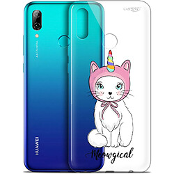 Caseink Coque arrière Pour Huawei P Smart 2019 (6.21 ) Crystal Gel HD [ Nouvelle Collection - Souple - Antichoc - Imprimé en France] Ce Chat Est MEOUgical