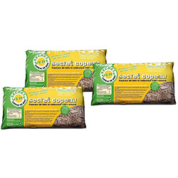 Secret Vert Paillis copeaux marrons 11 kg Lot de 3.