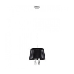 Luminaire Center Suspension moderne en cristal Luisa Noir