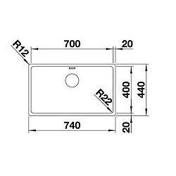 Avis Evier à encastrer 70cm inox - 522969 - BLANCO