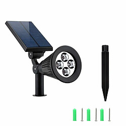 Acheter Deoditoo Projecteur Solaire Etanche à Eclairage LED sur Pied pour Jardin et Sentier RR-FLA02-80