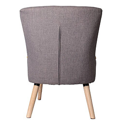 Fauteuil Bicolore Gris Et Jaune The Home Deco Factory HD3604 pas cher