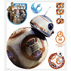 Thedecofactory STAR WARS EP VII DROIDE BB-8 - Stickers repositionnables droïde BB-8, Star Wars Episode VII 49x30