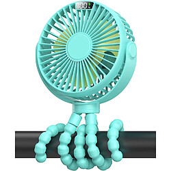 Avis (Vert) Ventilateur de poussette Portable Youngshion Ventilateur de Refroidissement Portatif à Affichage LED