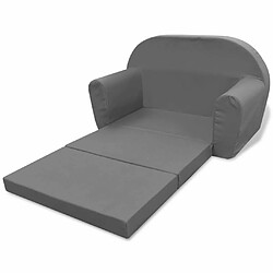 Acheter Maison Chic Chaise longue pliable de jardin | Bain de soleil Relax | Transat pour enfants Gris -GKD35753