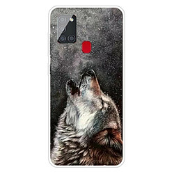 Coque en TPU haute transmittance à motifs Loup pour votre Samsung Galaxy A21s