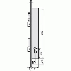 SERRURE METALUX 4G N 4-21