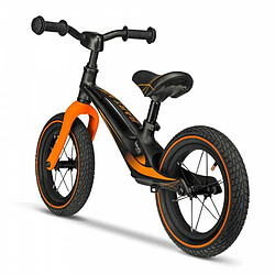 Acheter Lionelo Bart Velo Bebe Velo Enfant 2 Ans jusqu'à 30 kg Cadre en magnésium Roues 12 Pouces réglage de la Hauteur du Guidon et de la Selle Repose-Pieds Ultra légers (Noir-Orange)