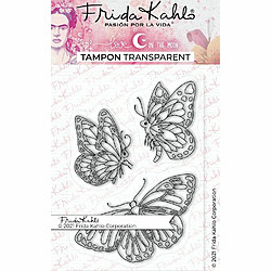 Youdoit 3 tampons transparents - Papillons - 9,5 x 6,5 cm