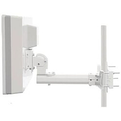 antenne Telestar Digiflat 2 lits jumeaux par satellite plat pour 2 participants (LNB: 0.2dB, 33,7 dBi gain, fenêtre-mur / poteau, boussole, outil de montage) blanc