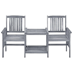 Avis Maison Chic Chaises de jardin,Fauteuil/Chaise d'extérieur avec table à thé et coussins Acacia solide -MN72573