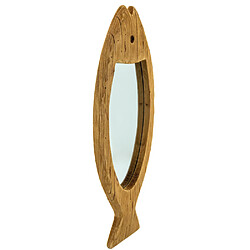 Aubry Gaspard Miroir poisson en bois recyclé Petit modèle.