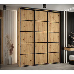 Abiks Meble Armoire DAVOS 4 À Portes Coulissantes 235,2/190/45 3 Portes