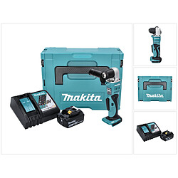 Makita DDA 351 RG1J Perceuse d'angle sans fil 18 V 13,5 Nm + 1x Batterie 6,0 Ah + Chargeur + Coffret Makpac