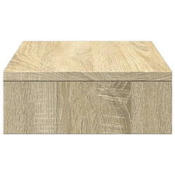 Acheter vidaXL Support de moniteur chêne sonoma 50x27x10 cm bois d'ingénierie