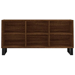 Avis vidaXL Meuble TV chêne marron 103,5x30x50 cm bois d'ingénierie