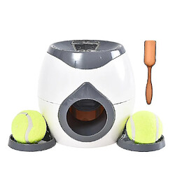 Lanceur de balles interactif pour chien Jouet Tennis Nourriture Récompense Machine Lancer Mangeur Lent