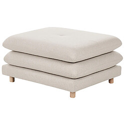 Beliani Ottoman HEDEN Tissu Beige