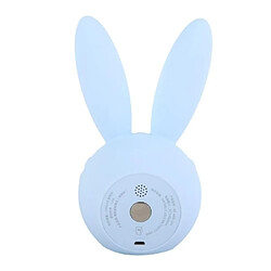 Bande Dessinée Multifonction Lapin LED Écran Synchronisation Alarme Température Horloge De Table (Bleu)