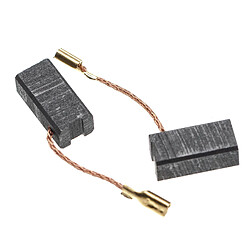 vhbw 2x Balais de charbon pour moteur électrique 16,3 x 8 x 6,2mm compatible avec Metabo 9123, AG555SL, AG650SL, AG650VS, EW6114S outil électrique