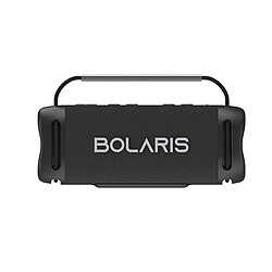 Bolaris Enceinte Sans Fil Bluetooth 5.4 Modèle Napoli IPX6 60W avec Effets lumineux LED Noir