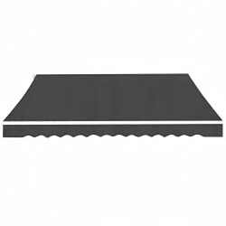 vidaXL Auvent pliable manuel 600 cm Anthracite