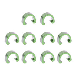 10pcs Aluminium C Pince Guide Gaine Câble Pour Vélo de Route VTT Vert