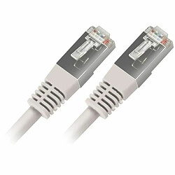 APM Cordon RJ45 CAT.6 FTP Droit - Blanc - 1m