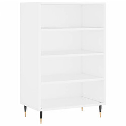 vidaXL Buffet haut blanc 57x35x90 cm bois d'ingénierie